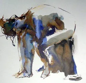 Seated figure