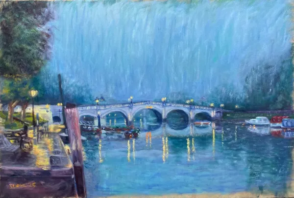 Richmond Bridge Summer Rain Reflections