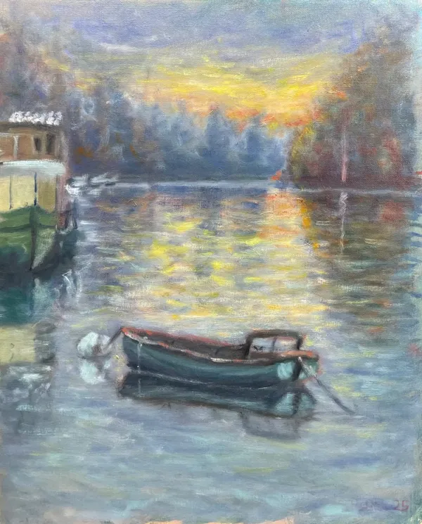 Skiff at Dawn