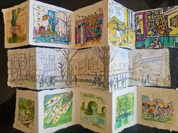 Concertina sketches home and away